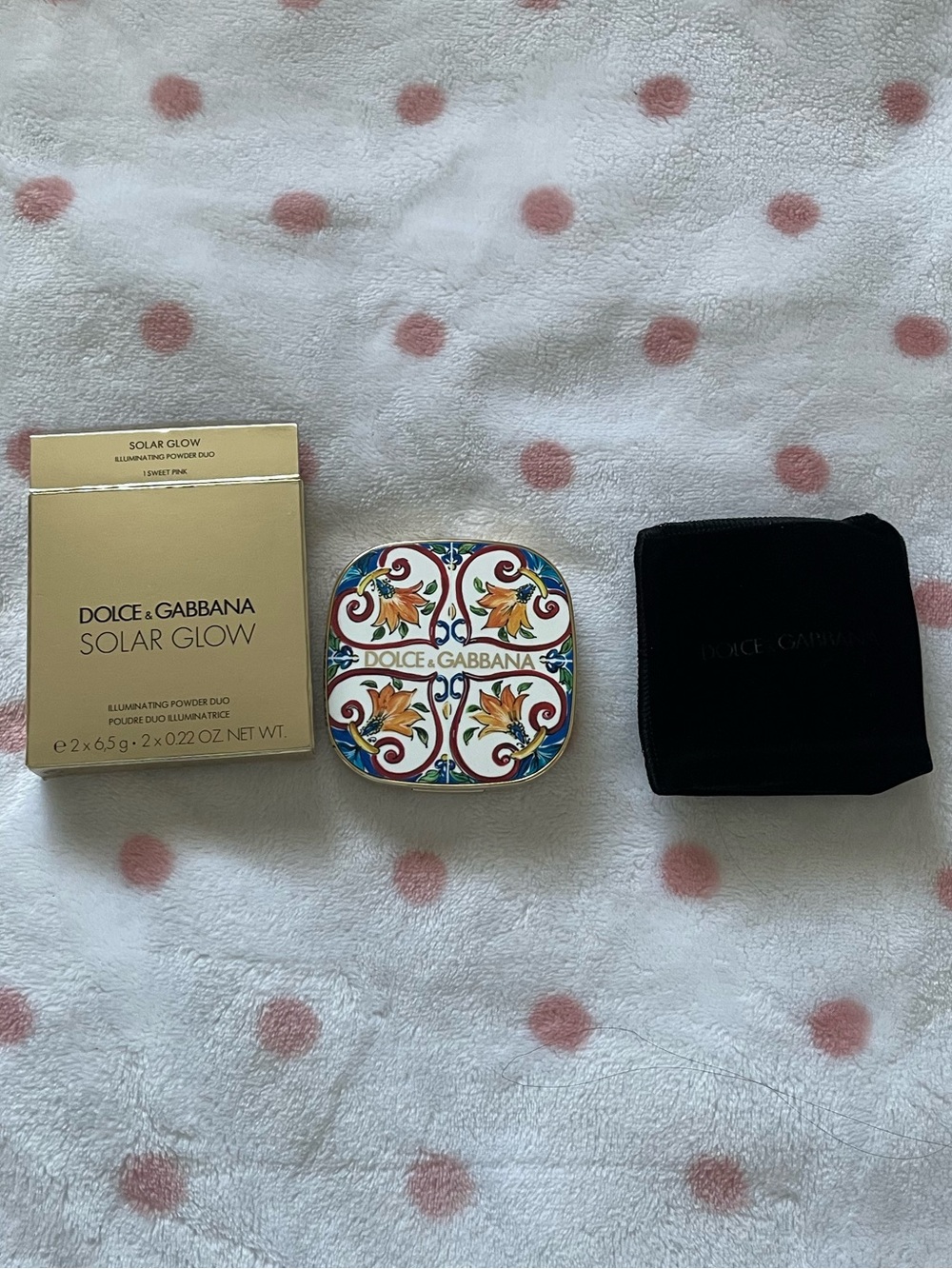dolce & gabbana solar glow illuminating powder duo, brand new!